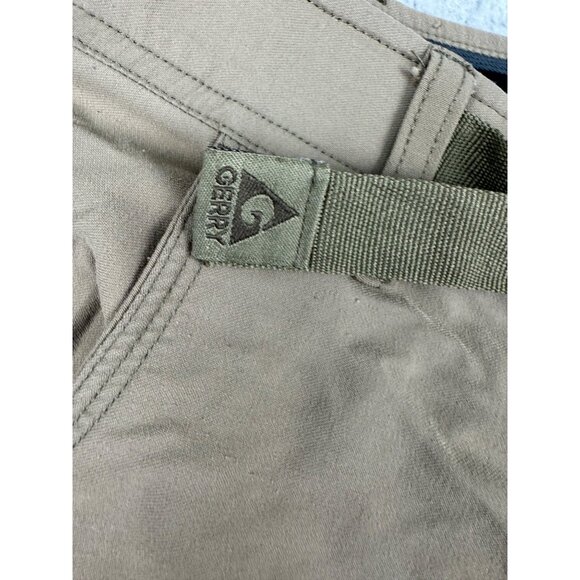 Mens Beige 32 Gerry Cargo Shorts Adjustable Belt Nylon/Spandex Durable - PreOwne - Picture 4 of 16